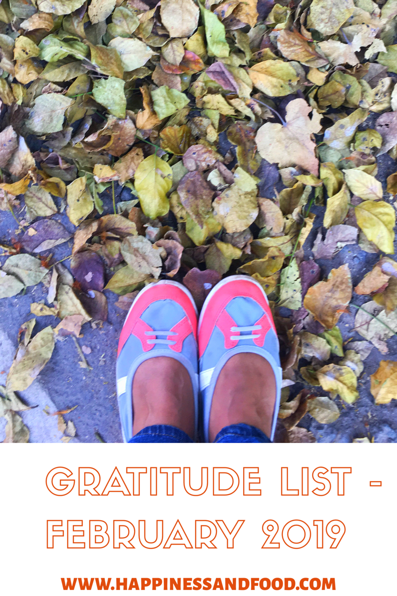 Gratitude List - February 2019